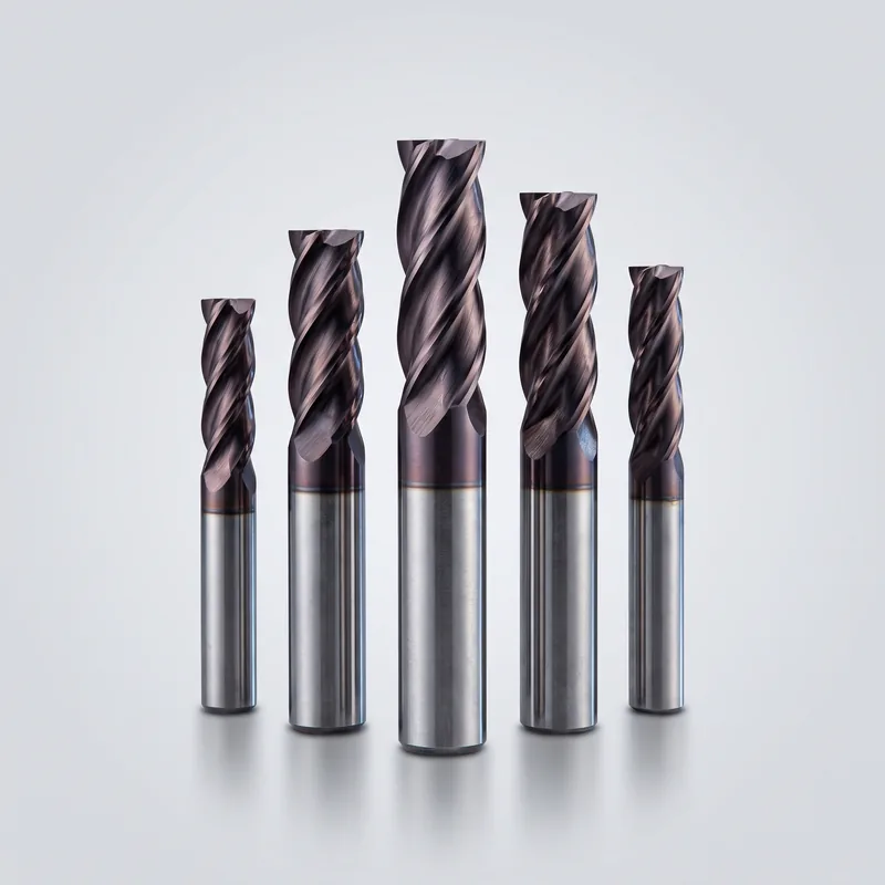 4-Flute Carbide End Mill 3/8" · TiAlN